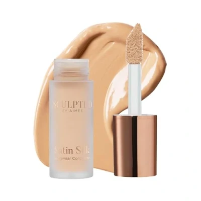 Image of Satin Silk Longwear Concealer Lightweight, Hydrating &amp; Long Lasting from Sculpted by Aimee for Dark Circles, Blemishes and Pigmentation (Sand 5.0)