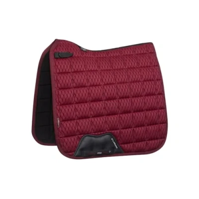 Image of LeMieux Close Contact Carbon Mesh Half Square Saddle Pad Pads for Horses Equestrian Riding Equipment and Accessories (Mulberry Large)