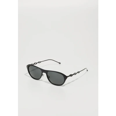 Image of DIESEL Unisex DL1011 101387 Sunglasses Metal Black Grey Pillow Normal