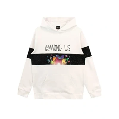 Image of Among Us Boys Hoodie White 13 14 Years