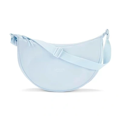 Image of LARKSON Crescent Bag Ladies Light Blue Solveig Medium Cross Body Women Sling Shoulder in Half Moon Shape Womens Dumpling with Adjustable Strap