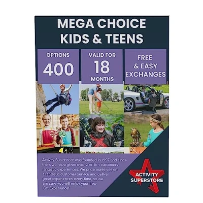 Image of Activity Superstore Mega Choice for Kids &amp; Teens Gift Experience Voucher, Family Fun Day Across 350+ UK locations, Paintball, Supercar Drives, Karting, Track days