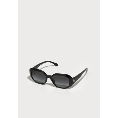 Image of Michael Kors Woman MK2240U SIESTA KEY 30058G Sunglasses Injected Black Grey Geometric Normal Shaded