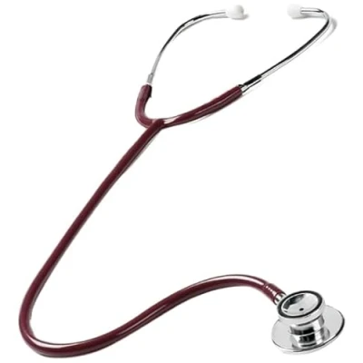 Image of NCD Medical Burgundy Tubing Dual Head Stethoscope