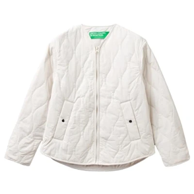 Image of United Colors of Benetton Women&#039;s Jacket 24exdn058, Cream 0Z3, L