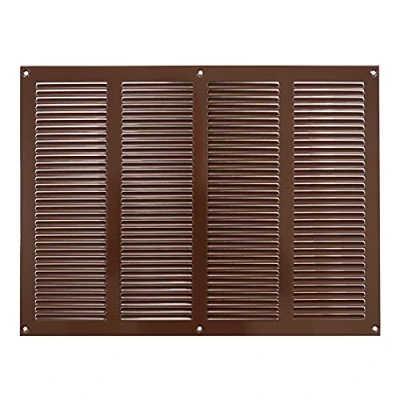 Image of 400mm x 300mm Brown Metal Air Vent Grille