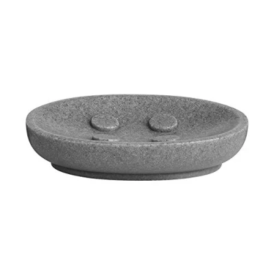Image of Premier Housewares 1601507 Canyon Soap Dish Grey 3 x 14 9 cm