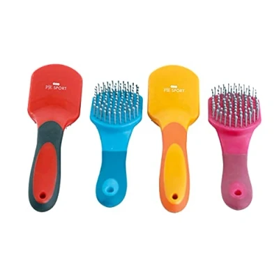 Image of Premier Equine Soft Touch Mane and Tail Brush 6041, Black Red, One Size