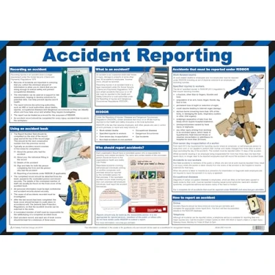 Image of Safety First Aid Group Laminated Accident Reporting Poster