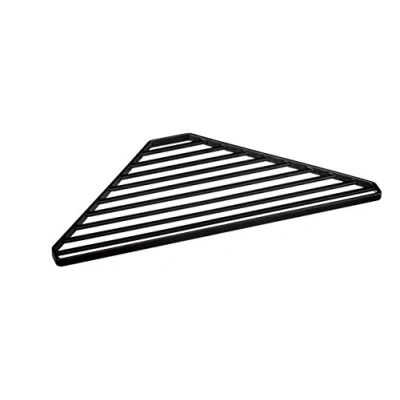 Image of YAMAZAKI Home Corner Sink Steel Drainer Tray, Alloy, Black, One Size