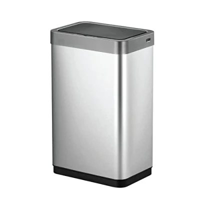 Image of EKO Mirage X Large Sensor Bin Touchless Automatic Rubbish Perfect for Kitchen &amp; Home, Stainless Steel, 45 Litre
