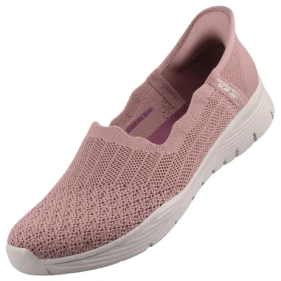 Image of Skechers Women&#039;s Seager Believe IT Sneaker, Purple, 3 UK