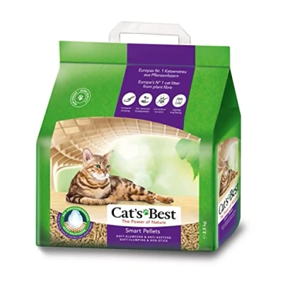 Image of Cat&#039;s Best Smart Pellets Cat Litter (2.5 kg) Biodegradable Up to 7 Weeks of Use Natural Absorbent