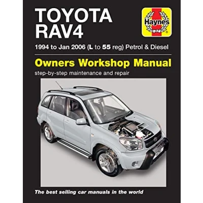 Image of Toyota RAV4 Petrol &amp; Diesel (94 Jan 06) Haynes Repair Manual (Paperback)