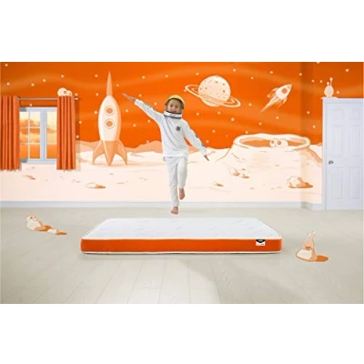 Image of Jay Be Simply Kids Foam Free Sprung Mattress European Single, White