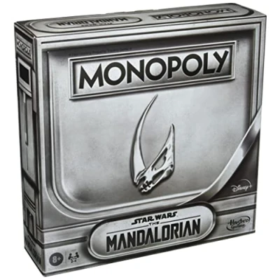 Image of Monopoly: Star Wars The Mandalorian Edition Board Game, Inspired by Season 2, Protect Grogu from Imperial Enemies