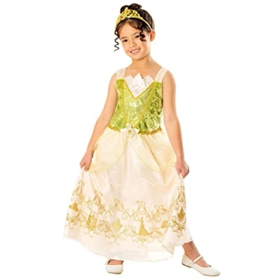 Image of Disney Girls Fancy Dress Princess and the Frog Multicolor 7 8 Years