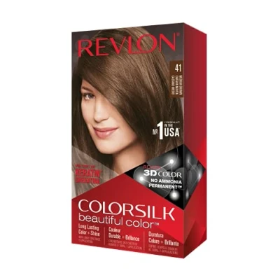 Image of Revlon Colorsilk Haircolor, Medium Brown, 4.4 Ounces (Pack Of 3)