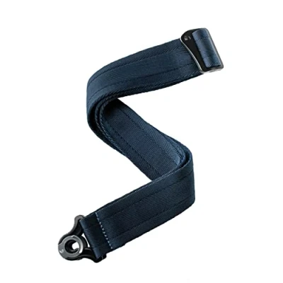 Image of D&#039;Addario Auto Lock Guitar Strap Acoustic &amp; Electric Accessories Easy to Use Locking Straps Uses Existing Buttons Nylon Midnight