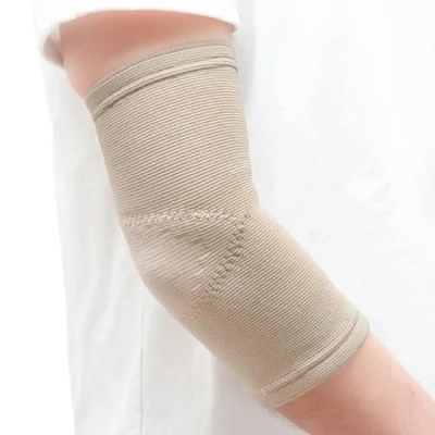 Image of Medically approved Stretch Elastic Elbow Support offering Mild Support, Compression &amp; Warmth Supplied to UK Hospitals (MEDIUM)