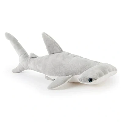 Image of Zappi Co Children&#039;s Lifelike Large Plush Toy Soft &amp; Cuddly Stuffed Animal for Boys and Kids (37cm Length) (Hammerhead Shark)