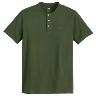 Image of Levi&#039;s Men&#039;s Housemark Henley Shirt, Kombu Green, S