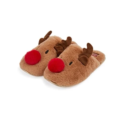 Image of Tokyo Laundry Merry Christmas Women&#039;s Novelty Mule Slippers