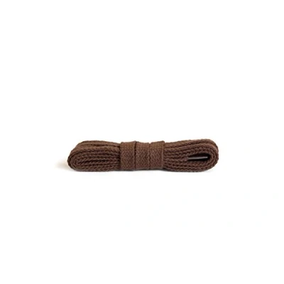 Image of Kaps Flat Laces, quality durable 100% cotton shoe laces for casual footwear, made in Europe, 1 pair, many colours and lengths (120 cm 47 inch 6 to 8 eyelet pairs / 76 brown)