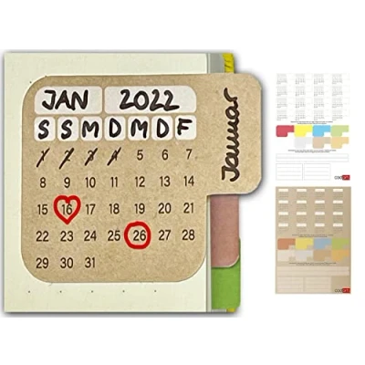 Image of codiarts. 56 Index Stickers Bullet Journal Sticker Tabs Self Adhesive Calendar Accessories Planner Notebook School Diary Office Scrap Book Washi
