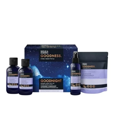 Image of Baylis &amp; Harding Goodness Sleep Lavender Bergamot Goodnight Gift Set Vegan Friendly (Pack of 1)
