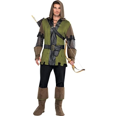 Image of Amscan 844178 55 Men&#039;s Prince of Thieves Robin Hood World Book Day Fancy Dress Costume Size: Standard