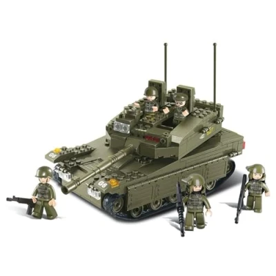 Image of Sluban M38 B0305 Army Merkava Tank with 5 Mini Figures (344 Pieces)