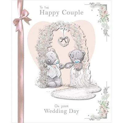 Image of Me To You Bear Happy Couple Boxed Wedding Day Card