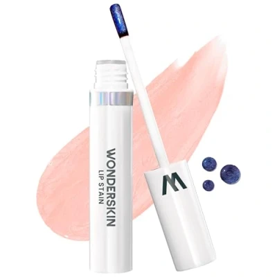 Image of Wonderskin Wonder Blading One Step Lip Stain Masque, Long Lasting &amp; Go Tint Color, Transfer Proof, Matte Finish, Waterproof Formula (Adore Masque)