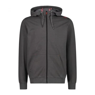 Image of CMP Man Jacket Fix Hood, Anthracite Mel., 48