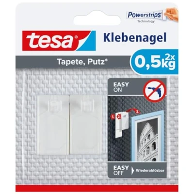Image of tesa UK Adhesive Nail for Wallpaper &amp; Plaster 0.5kg