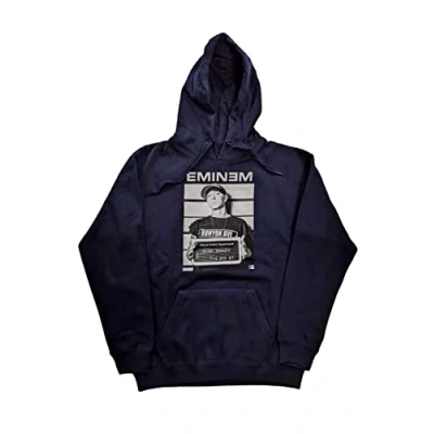 Image of Rock Off officially licensed products Eminem Arrest Pullover Hoodie XL Blue