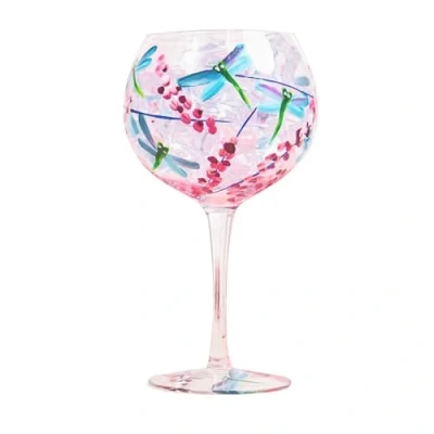 Image of Lesser &amp; Pavey Dragonfly Gin Glass Lovely Gift for Women Men Designed by Lynsey Johnstone Luxury Wine Every Occasions
