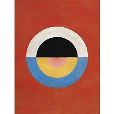 Image of Wee Blue Coo Hilma Af Klint Svanen Abstract Circles Unframed Wall Art Print Poster Home Decor Premium
