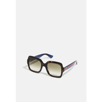 Image of Gucci Sunglasses, Women&#039;s, Size: 54, Havana/blue/brown