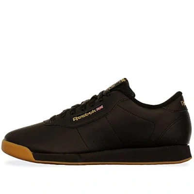 Image of Reebok Women&#039;s Princess Sneaker, Black Gum, 9 UK