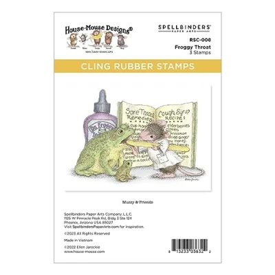 Image of Spellbinders Froggy Throat Cling Rubber Stamps from The House Mouse Everyday Collection