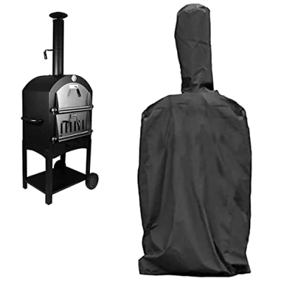 Image of Pizza Oven Cover, Outdoor Camping Protective Cover Heavy Duty Waterproof Weather Resistant Dust Proof Grill
