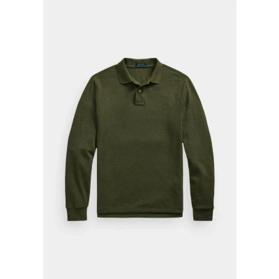 Image of Polo Ralph Lauren LONG Sleeve shirt, Men&#039;s, Size: XXL, Service green heather