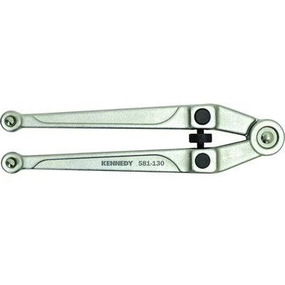 Image of Kennedy Adjustable Pin Spanner, Steel, 255mm Length, 20 100mm Jaw Capacity