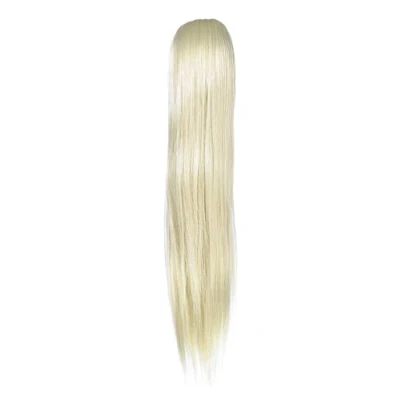 Image of Love Hair Extensions Alice Drawstring Synthetic Ponytail Colour 613 Cream Blonde 18 Inch