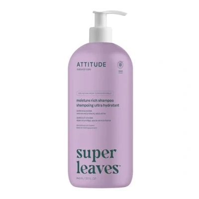 Image of ATTITUDE Moisture Rich Hair Shampoo, EWG Verified, For Dry and Damaged Hair, Naturally Derived Ingredients, Vegan Plant Based, Quinoa Jojoba, 946 mL