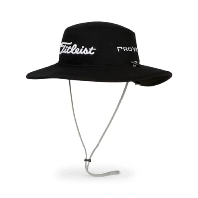 Image of Titleist Tour Aussie Golf Hat Black/White
