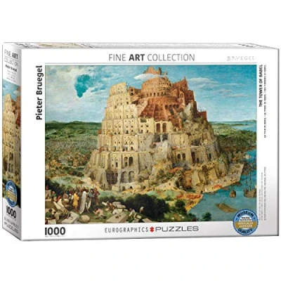 Image of Eurographics 6000 0837 The Tower of Babel by Pieter Bruegel Puzzle, various, 48 x 68 cm