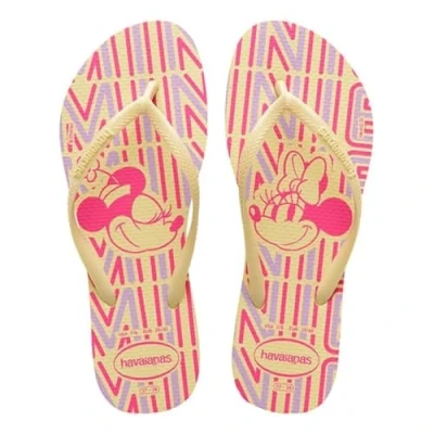 Image of Havaianas Slim Disney Stylish, Comfortable, Lightweight, and Stylish Flip Flops, Designs, Thin Straps &amp; Non Slip Sole, Women